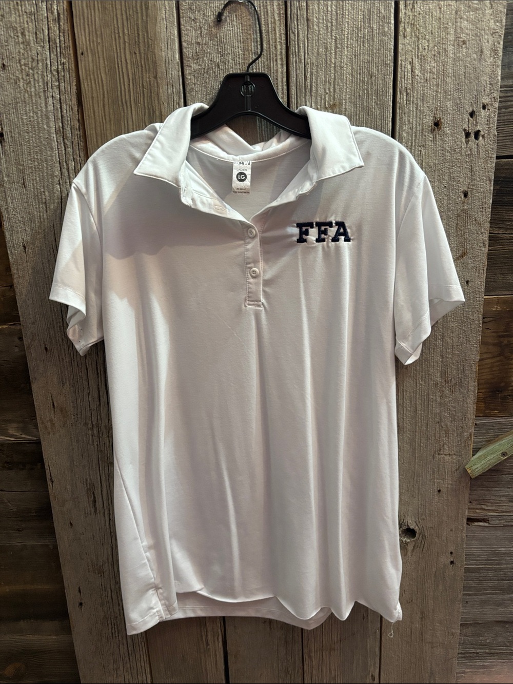 Gildan White FFA Short-Sleeve Polo